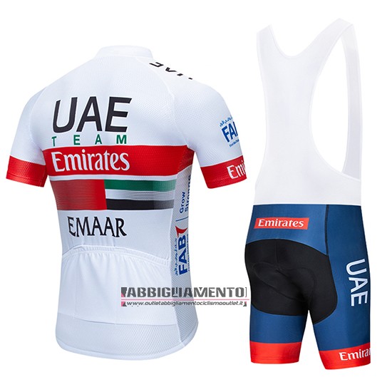 Abbigliamento UCI Mondo Campione Uae 2019 Manica Corta e Pantaloncino Con Bretelle Bianco Rosso - Clicca l'immagine per chiudere
